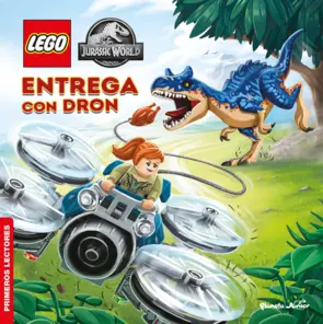 Portada LEGO Jurassic World. Entrega con dron