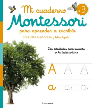 Portada Mi cuaderno Montessori para aprender a escribir